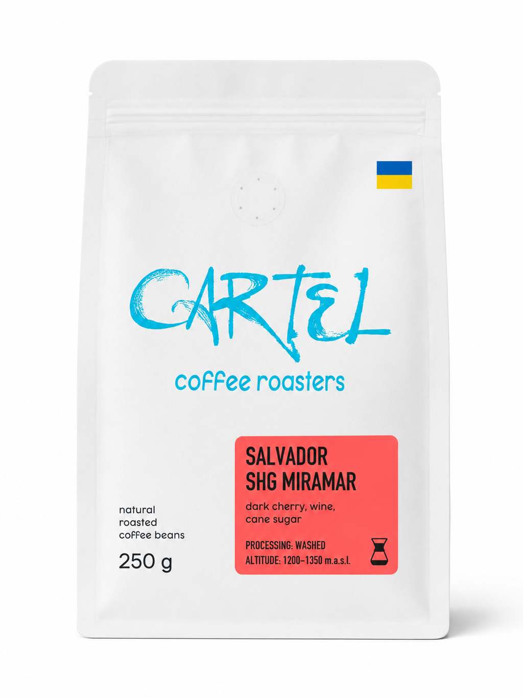 SPECIALTY ROASTED COFFEE CARTEL EL SALVADOR SHG MIRAMAR 250G