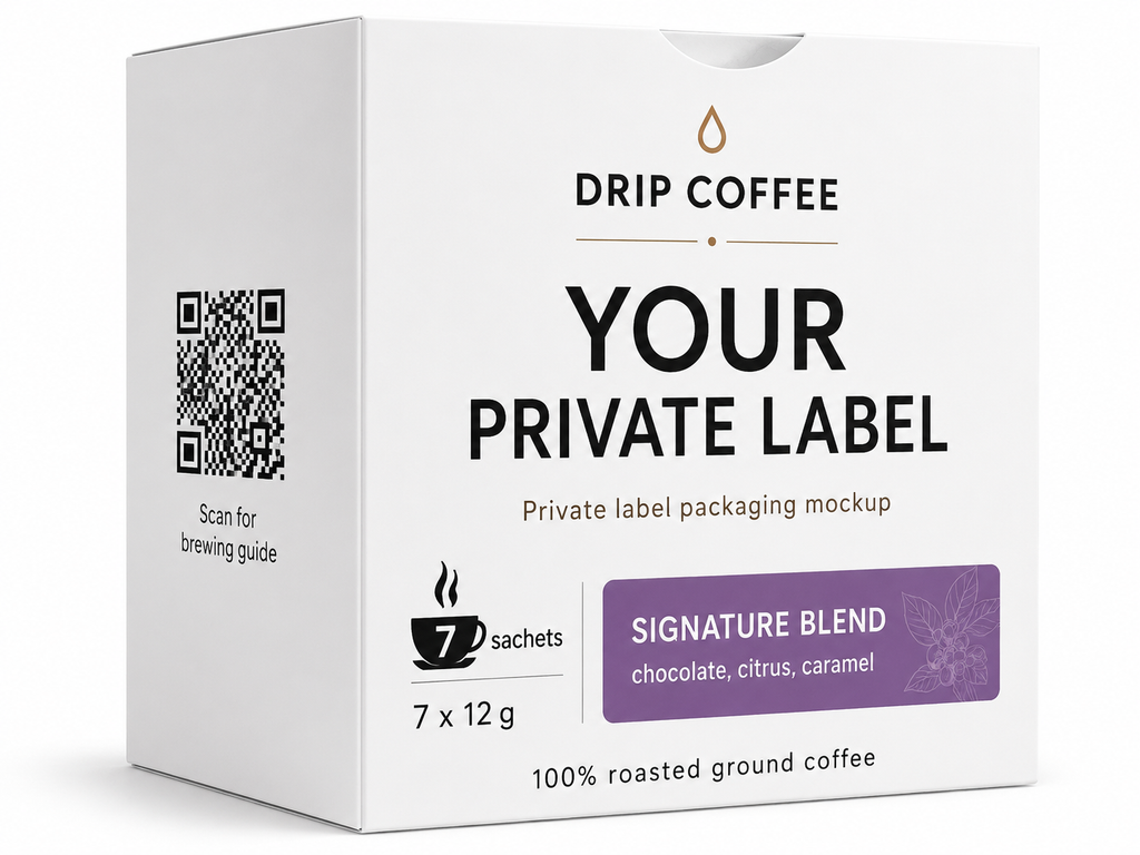 YOU PRIVAT LABEL DRIP COFFEE  COFFEE 7 pcs / Box