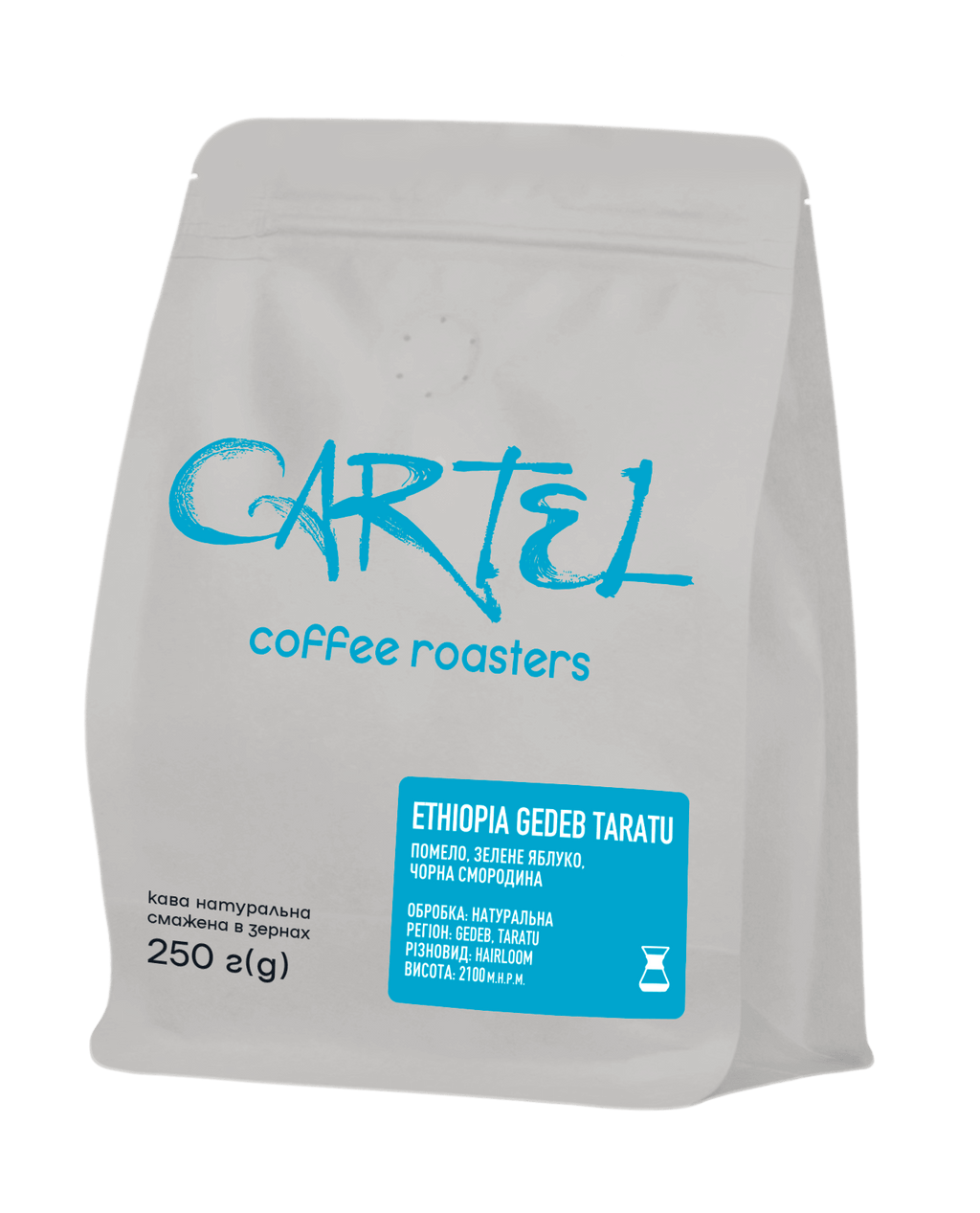 SPECIALTY ROASTED COFFEE CARTEL ETHIOPIA GEDEB TARATU 250G
